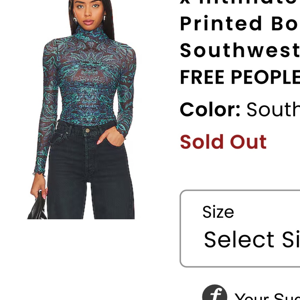 Free People Women's Blue Printed Top